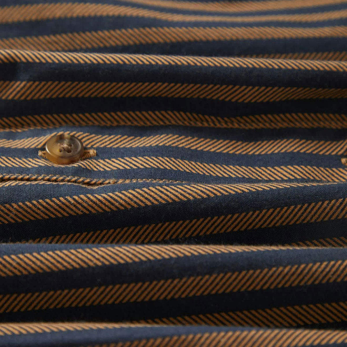 Brixton Charter Print Shirt - Washed Blue/Sunnaked Stripe image 6