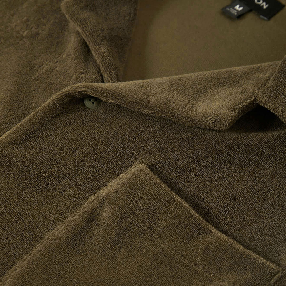 Brixton Bunker Terry Cloth Knit Shirt - Ivy Green image 4