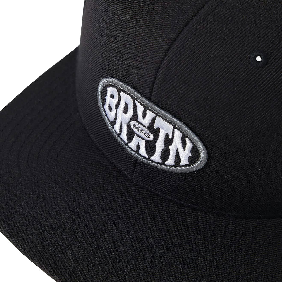 Brixton Largo Mp Snapback Hat - Black image 3