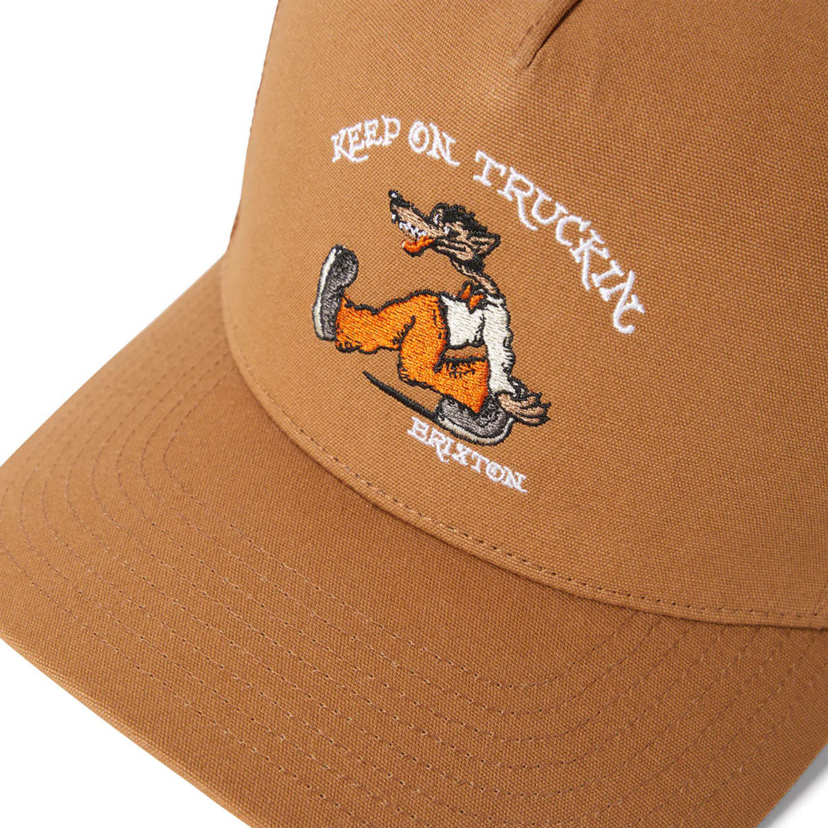 Brixton Stride C Np Mp Trucker Hat - Washed Copper/Washed Copper image 3
