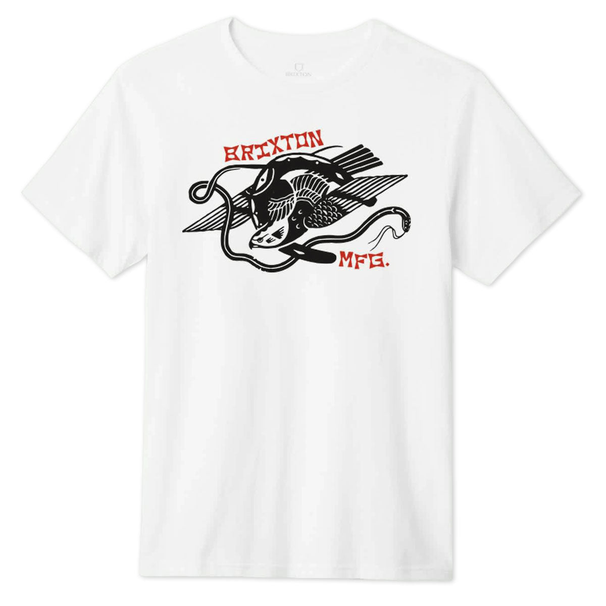 Brixton Combat T-Shirt - White image 1