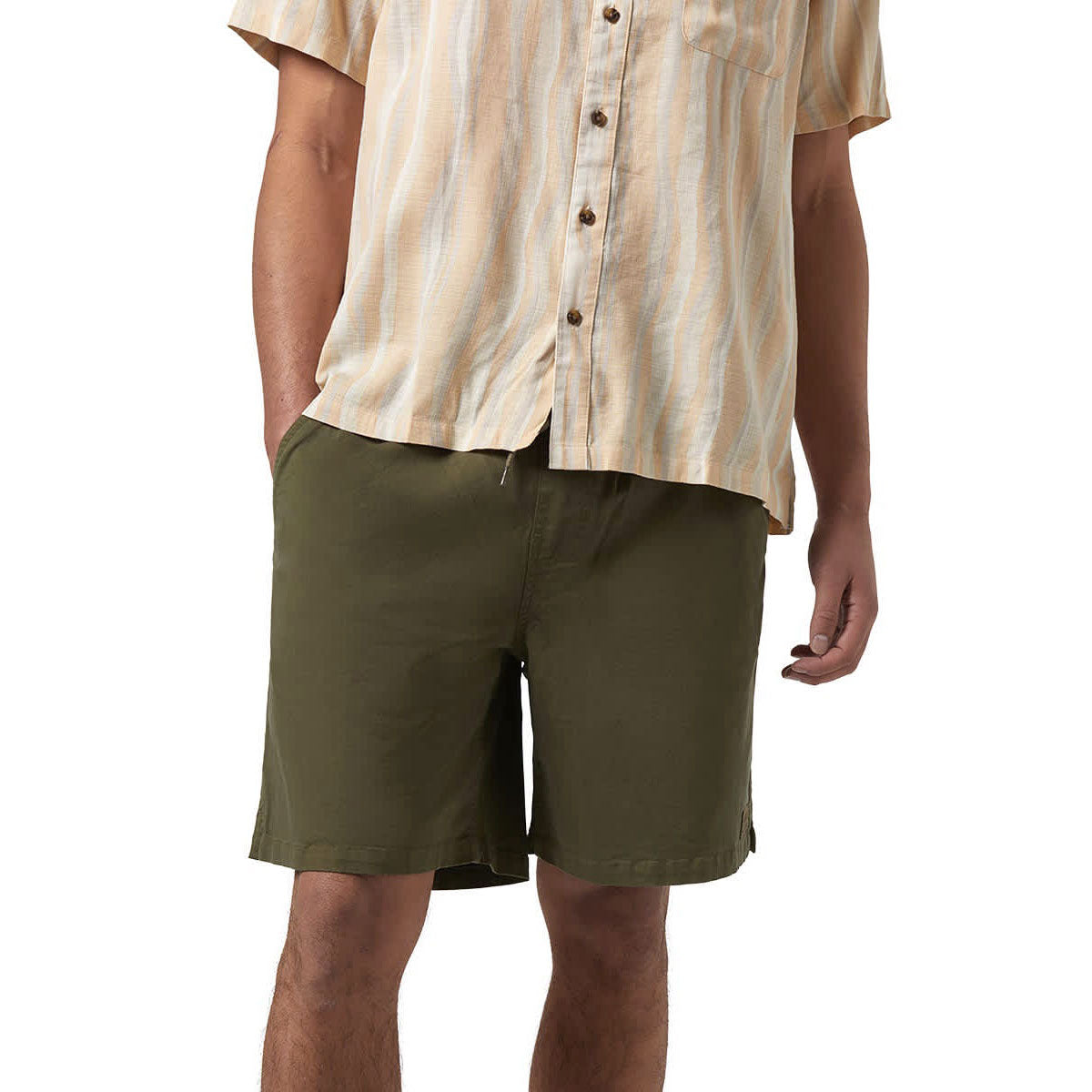 Brixton Everyday Vintage Wash Shorts - Washed Ivy Green image 2