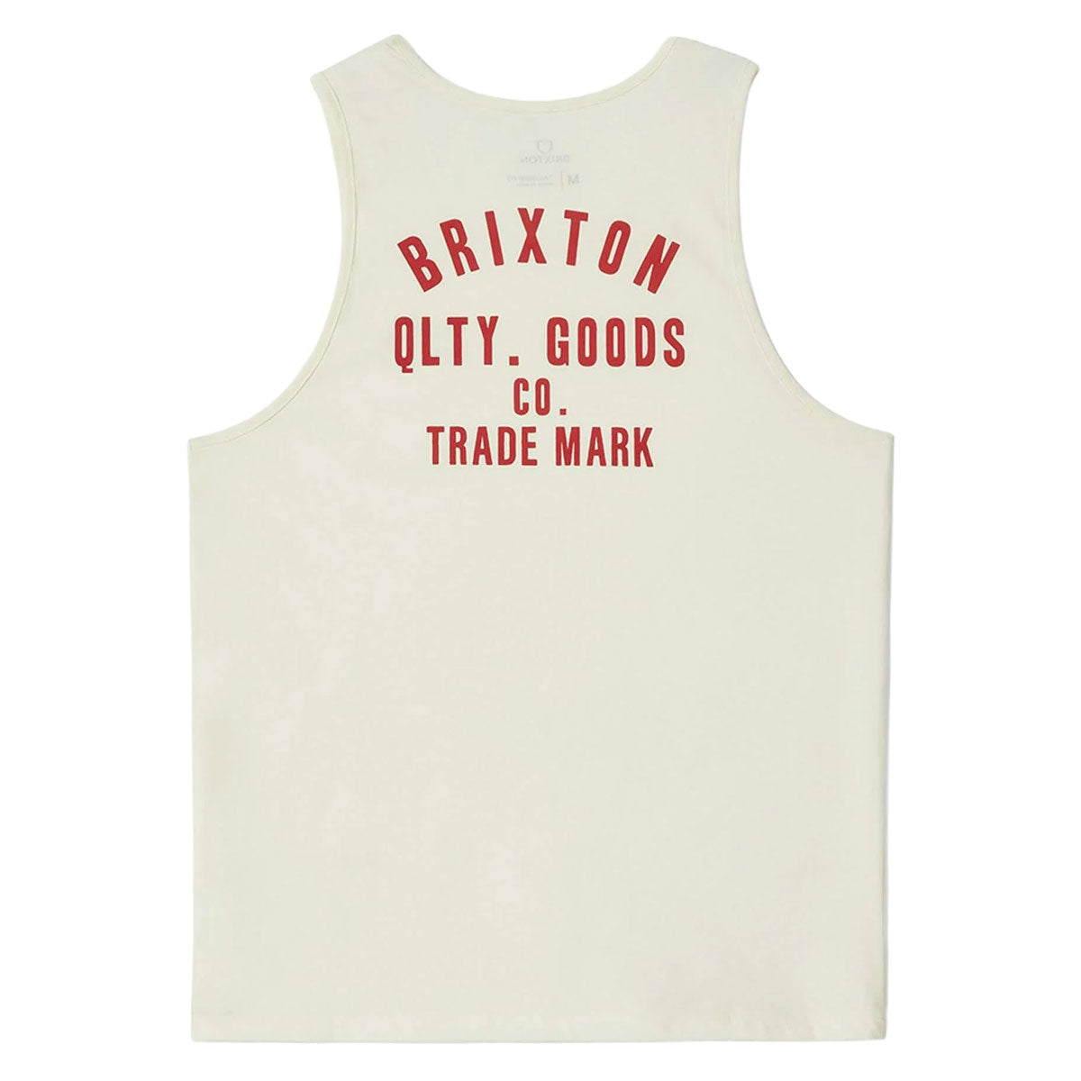Brixton Woodburn Tank Top - Off White/Crimson image 2