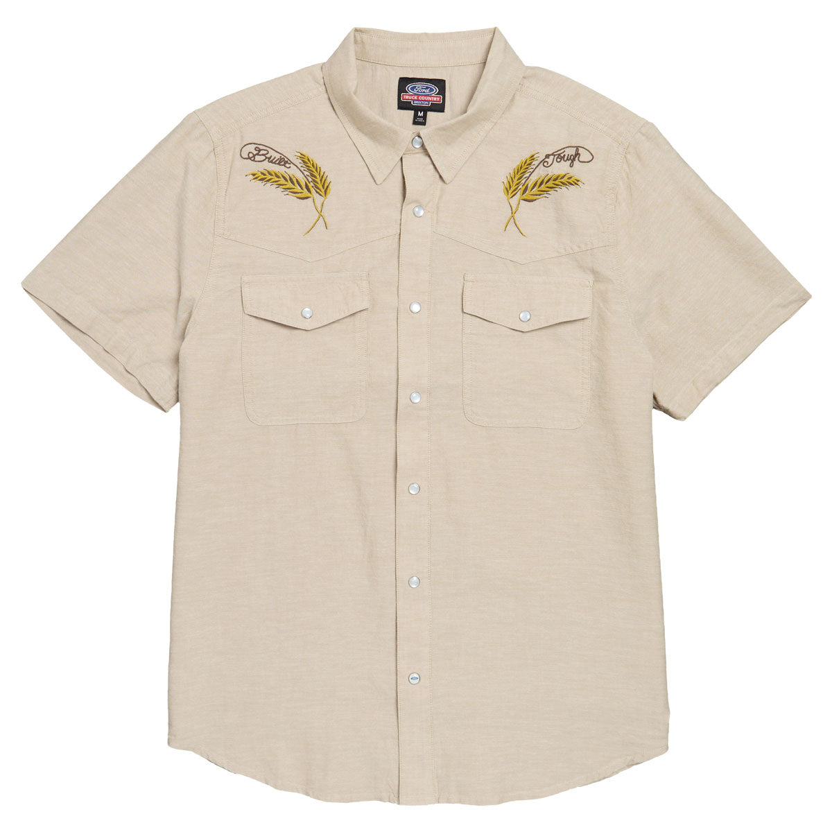 Brixton x Ford Western Shirt - Khaki image 1