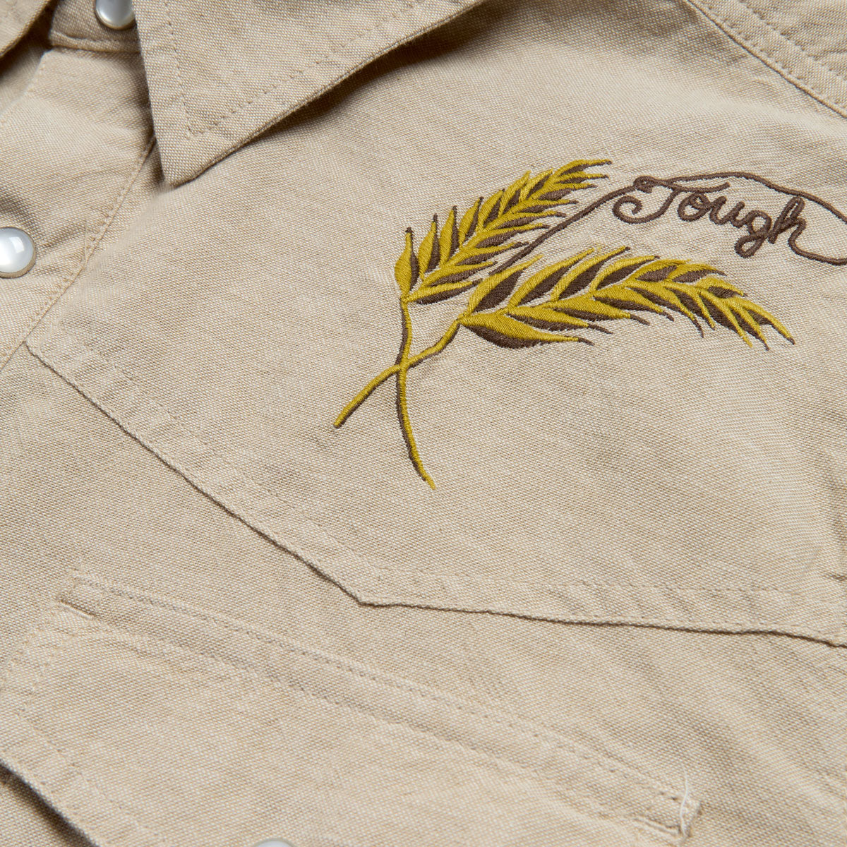 Brixton x Ford Western Shirt - Khaki image 3