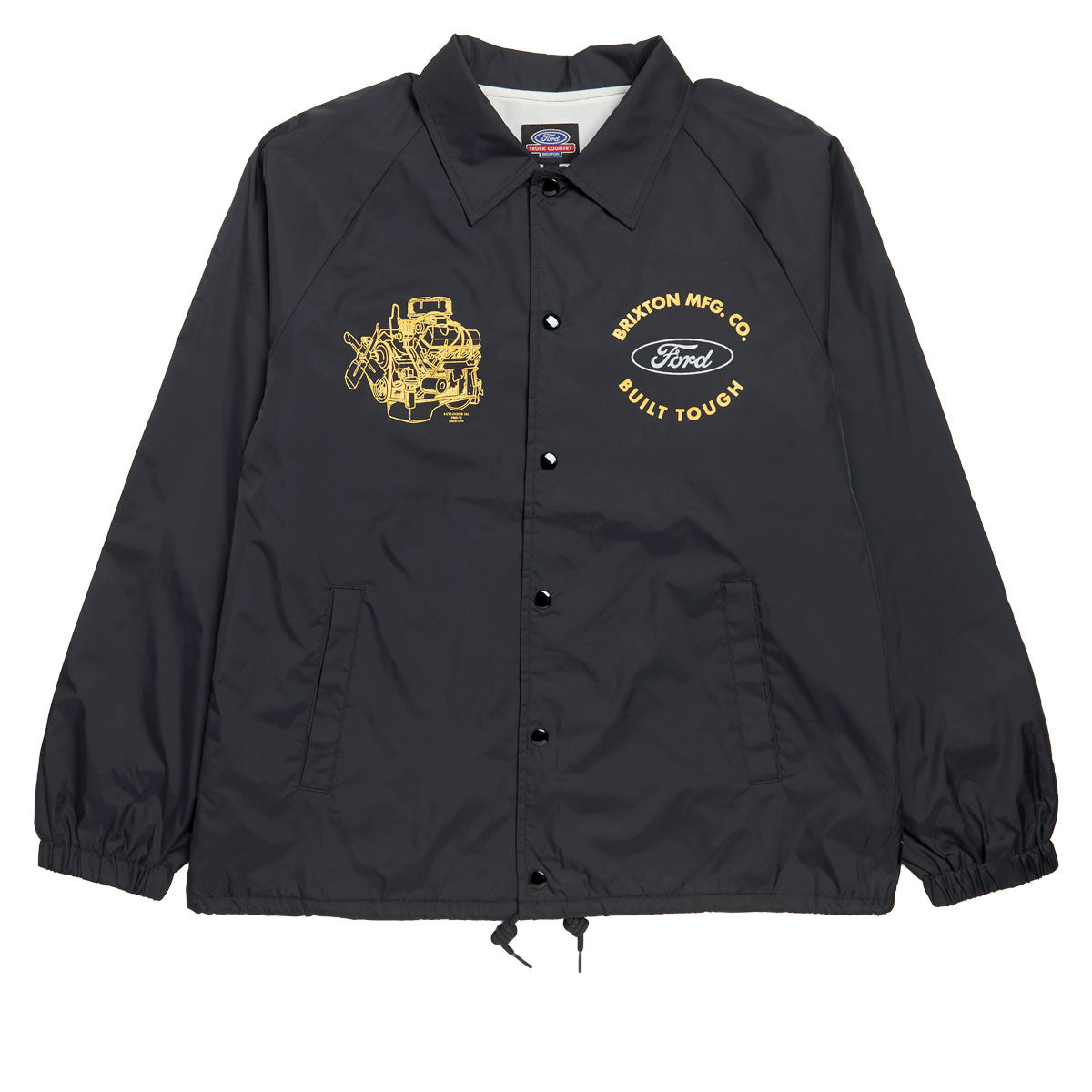 Brixton x Ford Built Tough Windbreaker Jacket - Burnt Rubber image 1