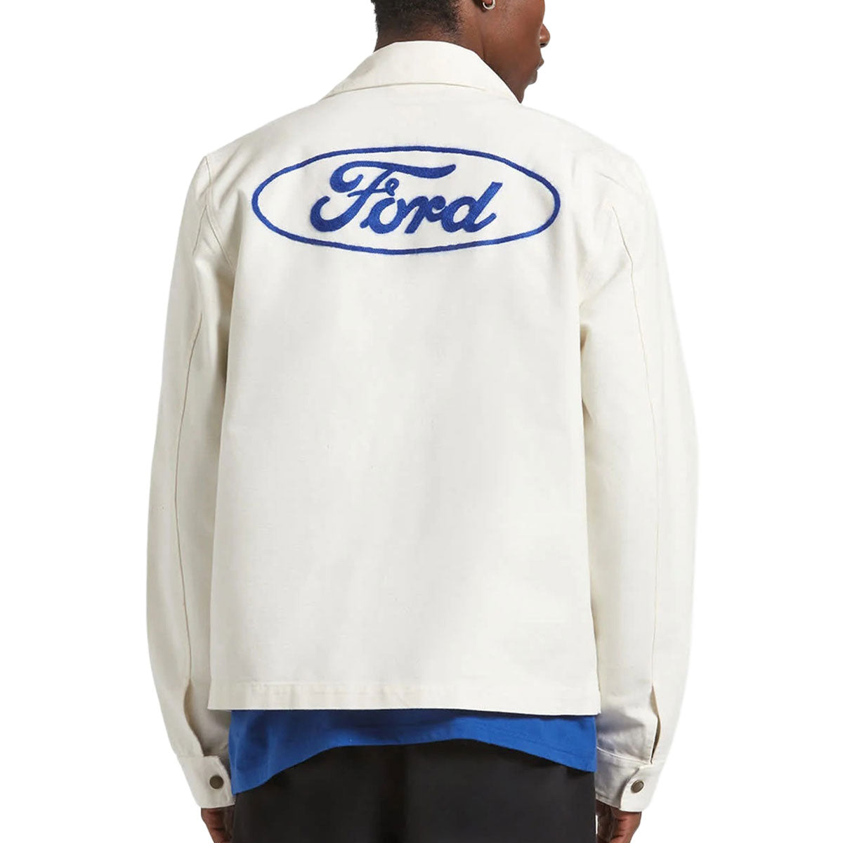 Brixton x Ford Number One Garage Jacket - Wimbleton White image 2
