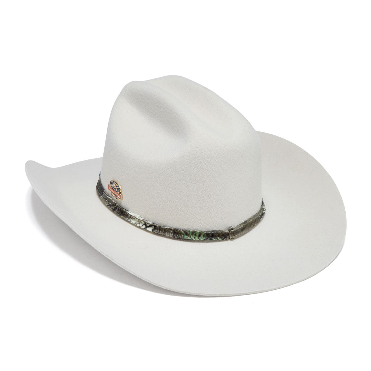Brixton x Ford Truck Country Cowboy Hat - Wimbleton White/Camo image 2