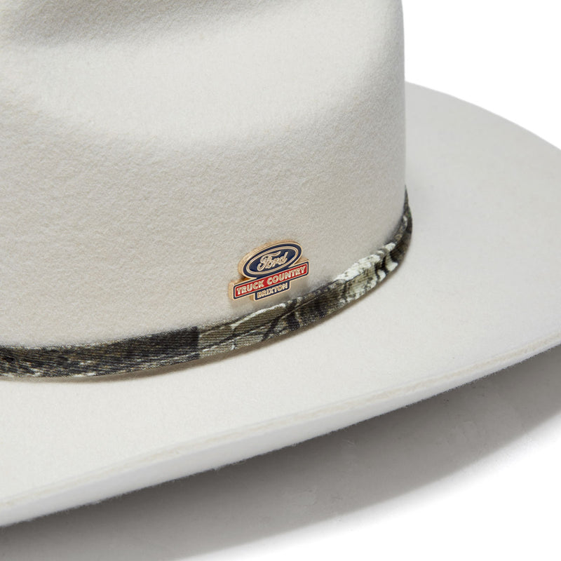 Brixton x Ford Truck Country Cowboy Hat - Wimbleton White/Camo
