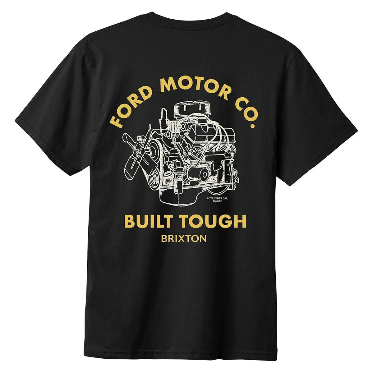 Brixton x Ford Built Tough T-Shirt - Burnt Rubber image 1