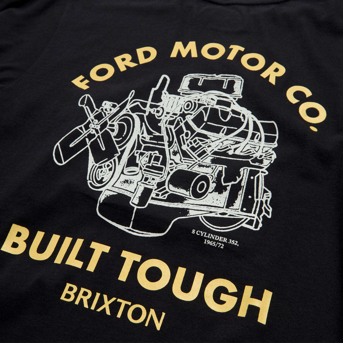 Brixton x Ford Built Tough T-Shirt - Burnt Rubber image 3