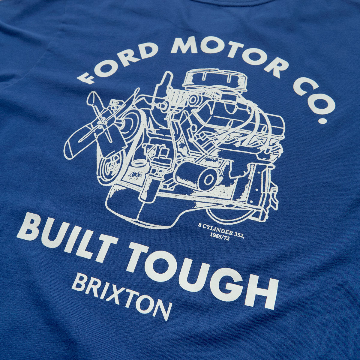 Brixton x Ford Built Tough T-Shirt - Ford Blue image 3