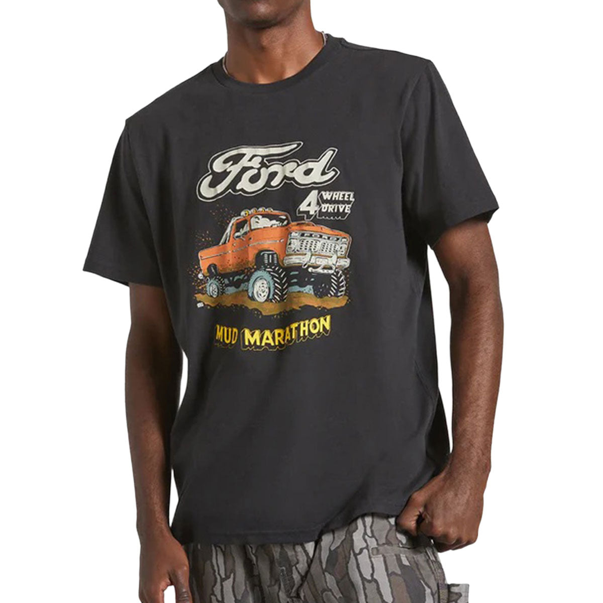 Brixton x Ford Mud Marathon T-Shirt - Burnt Rubber image 2