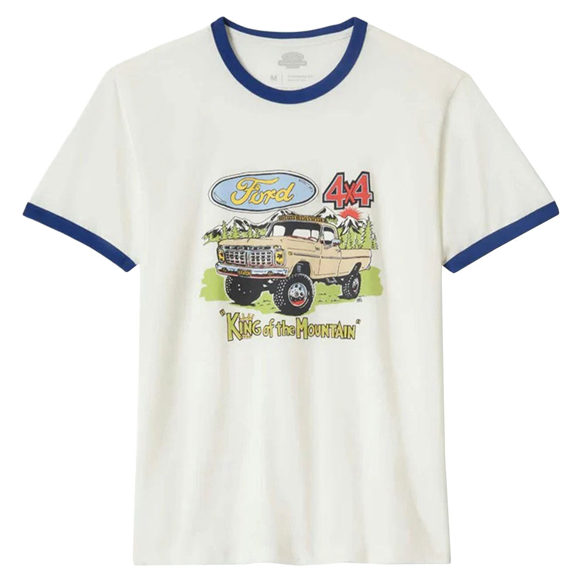 Brixton x Ford King Of The Mtns Ring T-Shirt - Wimbleton White image 1