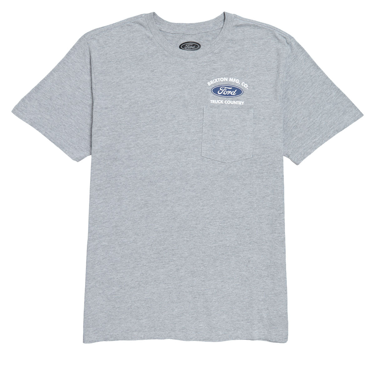 Brixton x Ford Truck Country Pocket T-Shirt - Heather Grey image 1