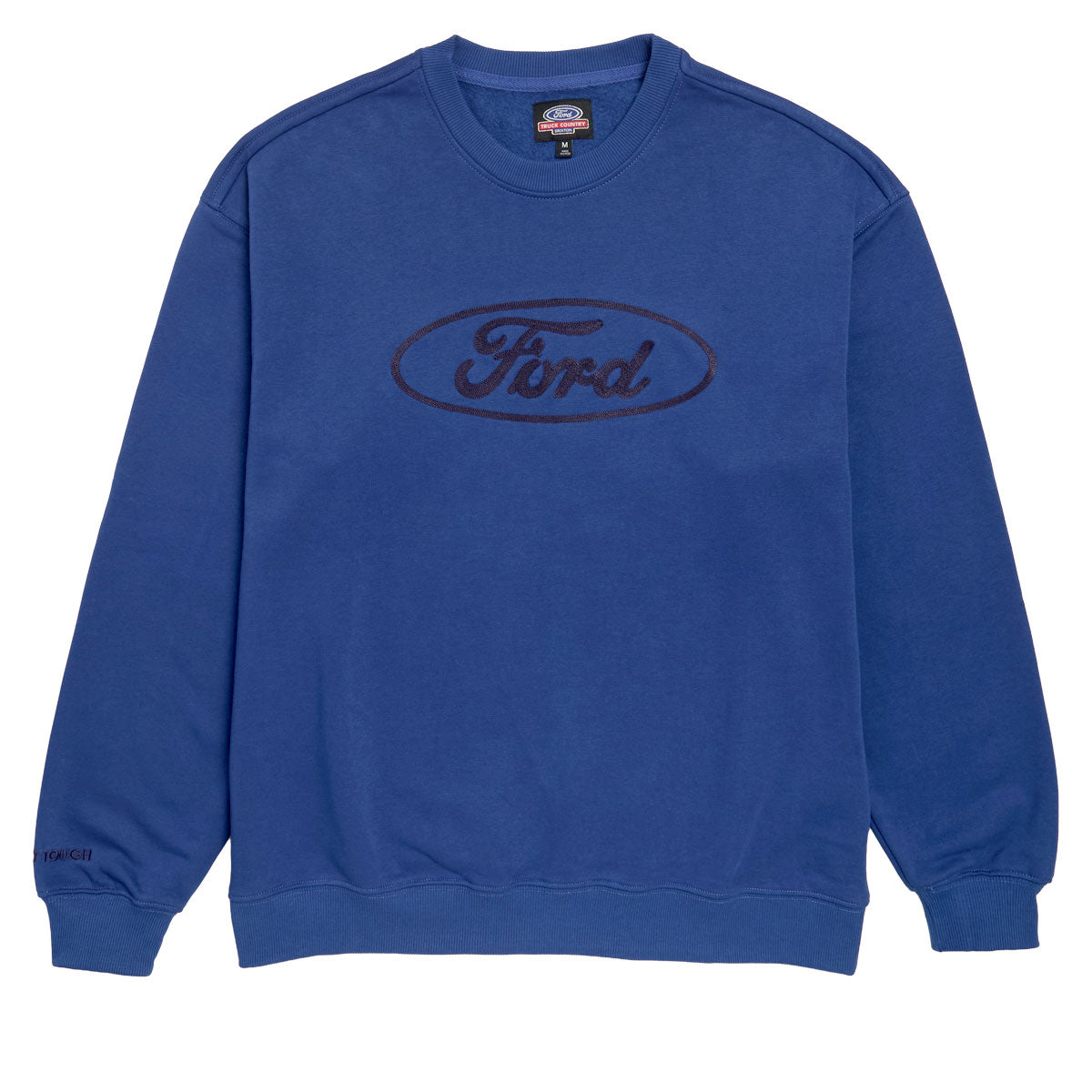 Brixton x Ford Number One Fleece Crew Sweatshirt - Ford Blue image 2