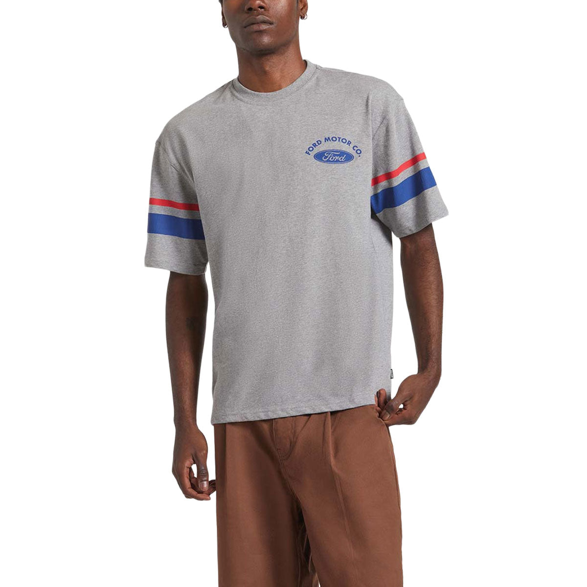 Brixton x Ford Truck Country Jersey - Heather Grey image 1