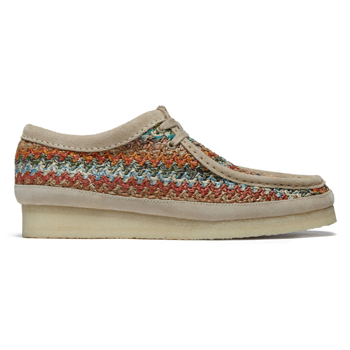 Clarks Wallabee Shoes - Multi Raffia image 1