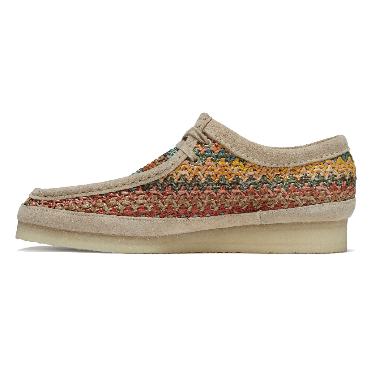 Clarks Wallabee Shoes - Multi Raffia image 2