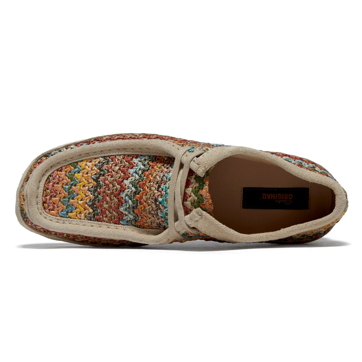 Clarks Wallabee Shoes - Multi Raffia image 3