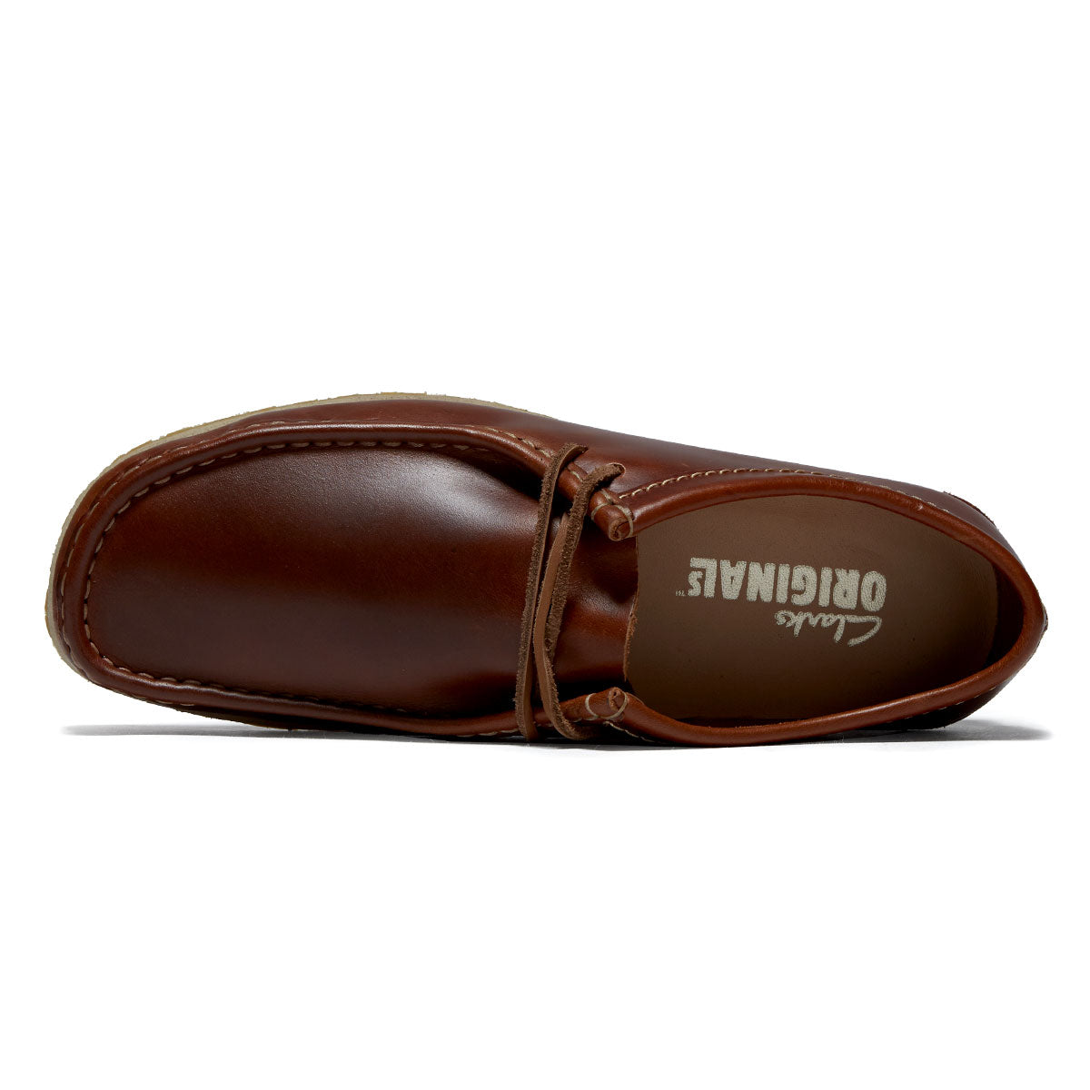 Clarks Godney Lace Shoes - Brown Leather image 3
