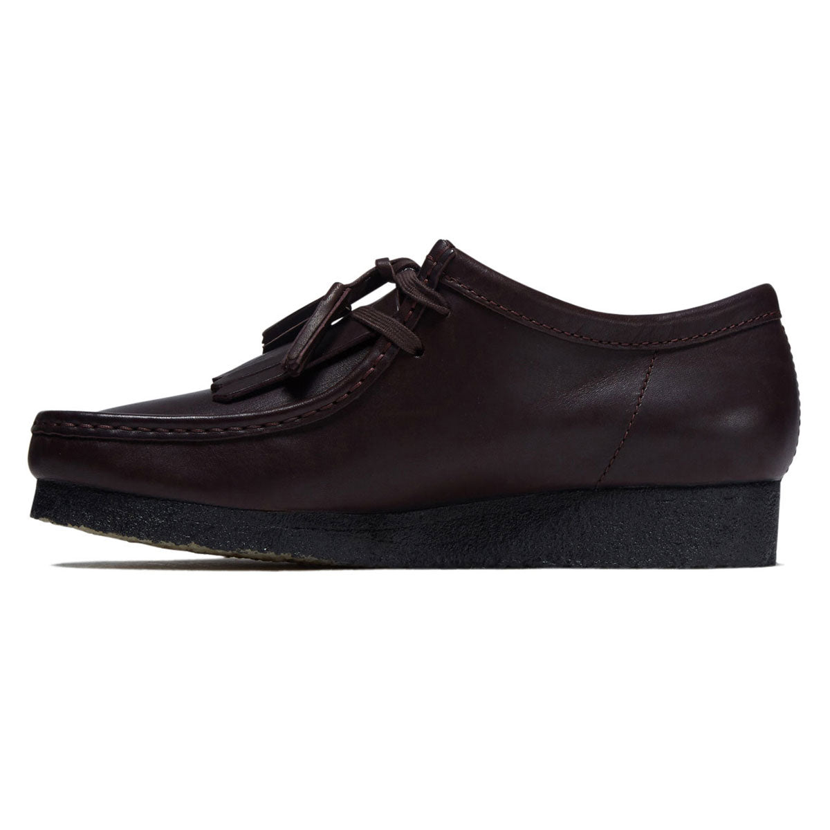 Clarks Wallabee Shoes - Purple Grape Leather image 2