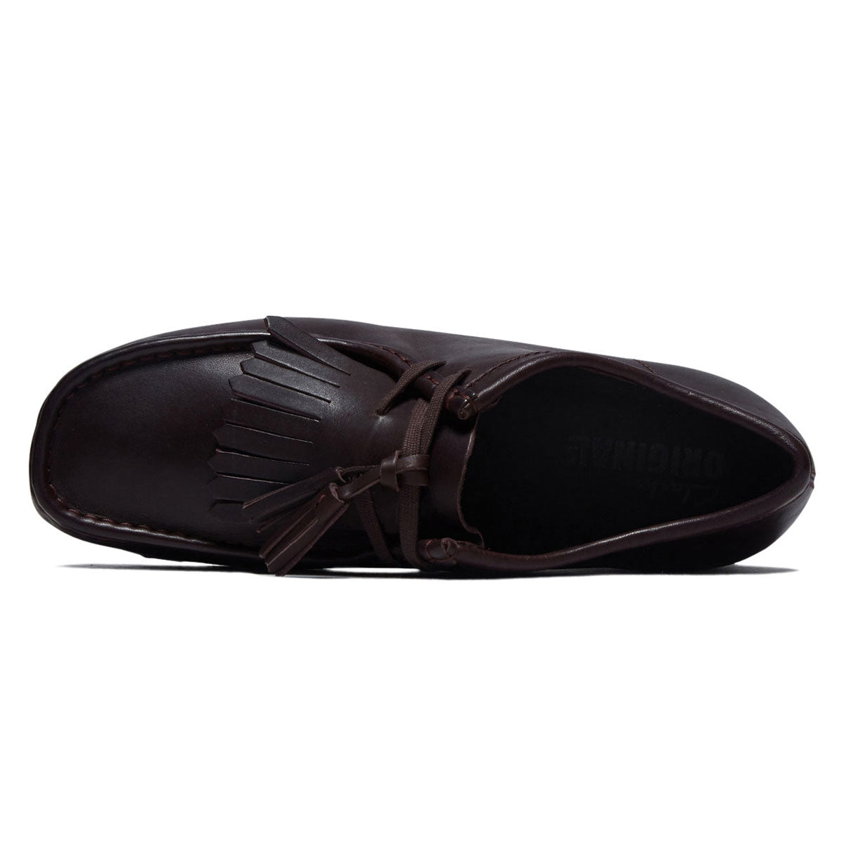 Clarks Wallabee Shoes - Purple Grape Leather image 3