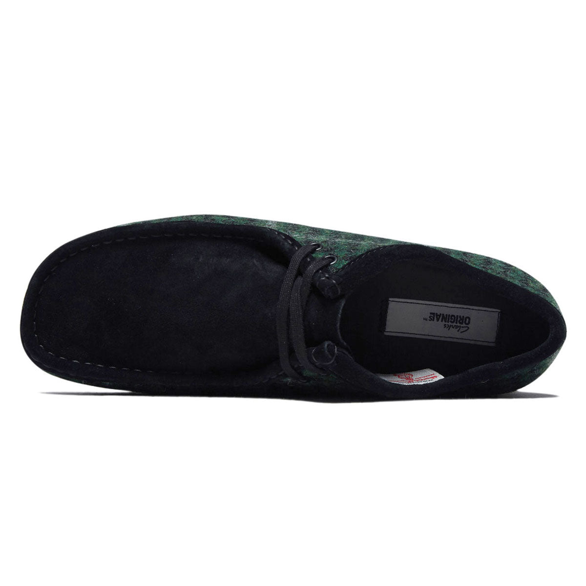 Clarks Wallabee Shoes - Green Tweed image 3