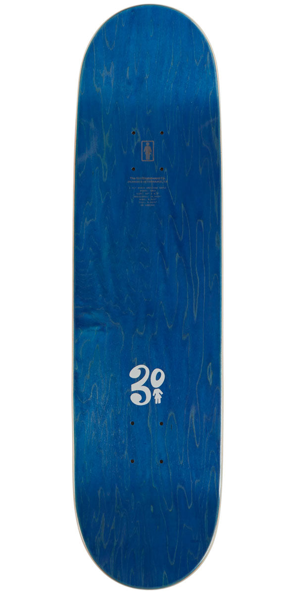 Girl 93 Til Gass Skateboard Deck - Yellow/White - 8.50