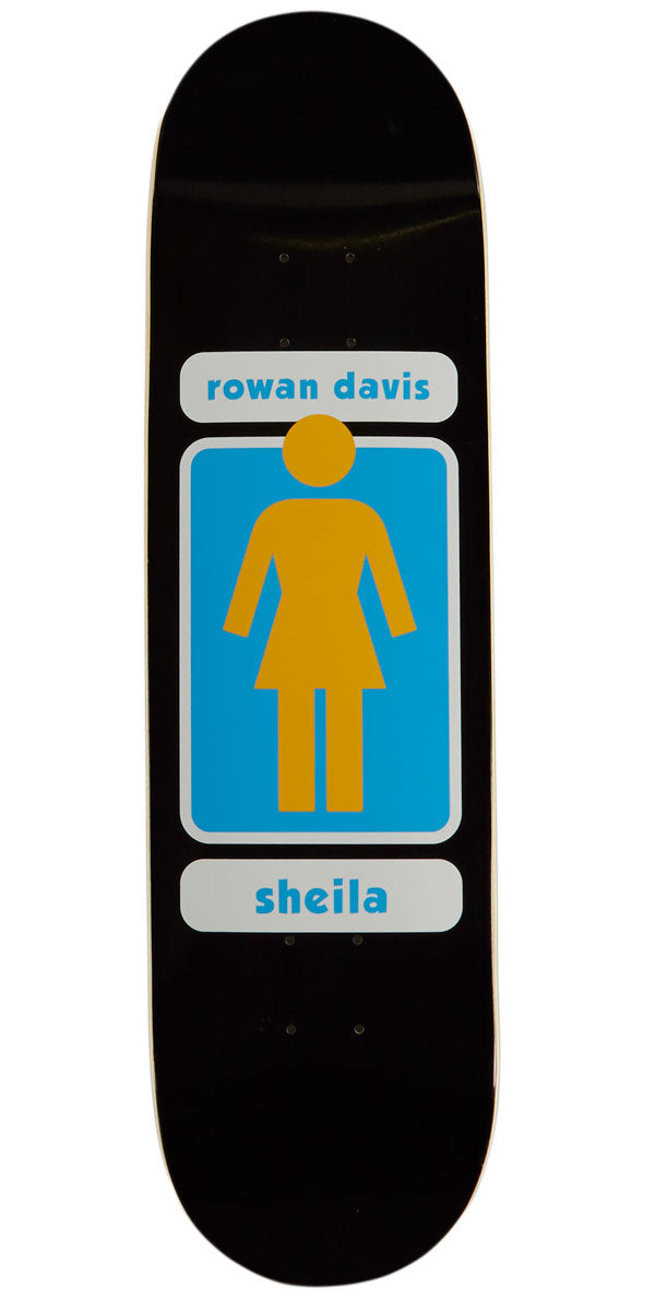 Girl 93 Til Davis Skateboard Deck - Black/Blue - 8.50