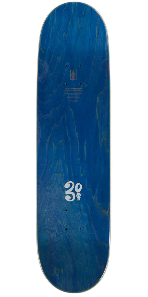 Girl 93 Til Davis Skateboard Deck - Black/Blue - 8.50