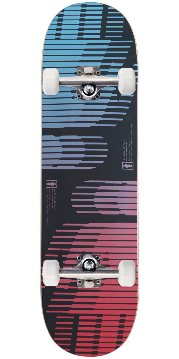 Girl Pop Hero Brophy Twin Pop Secret Skateboard Complete - 8.50