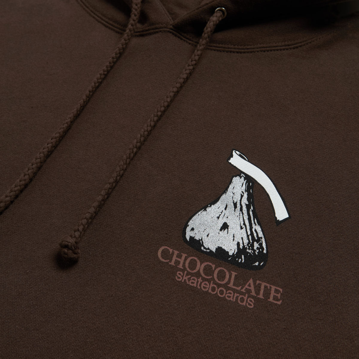 Chocolate Kiss Pullover Hoodie - Brown image 2