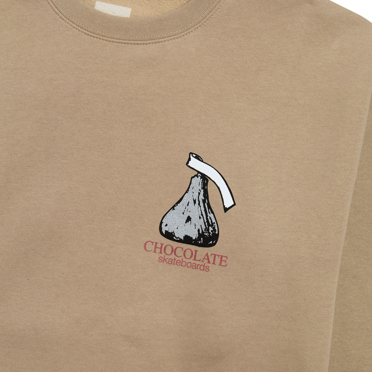 Chocolate Kiss Crewneck Sweatshirt - Sand image 2