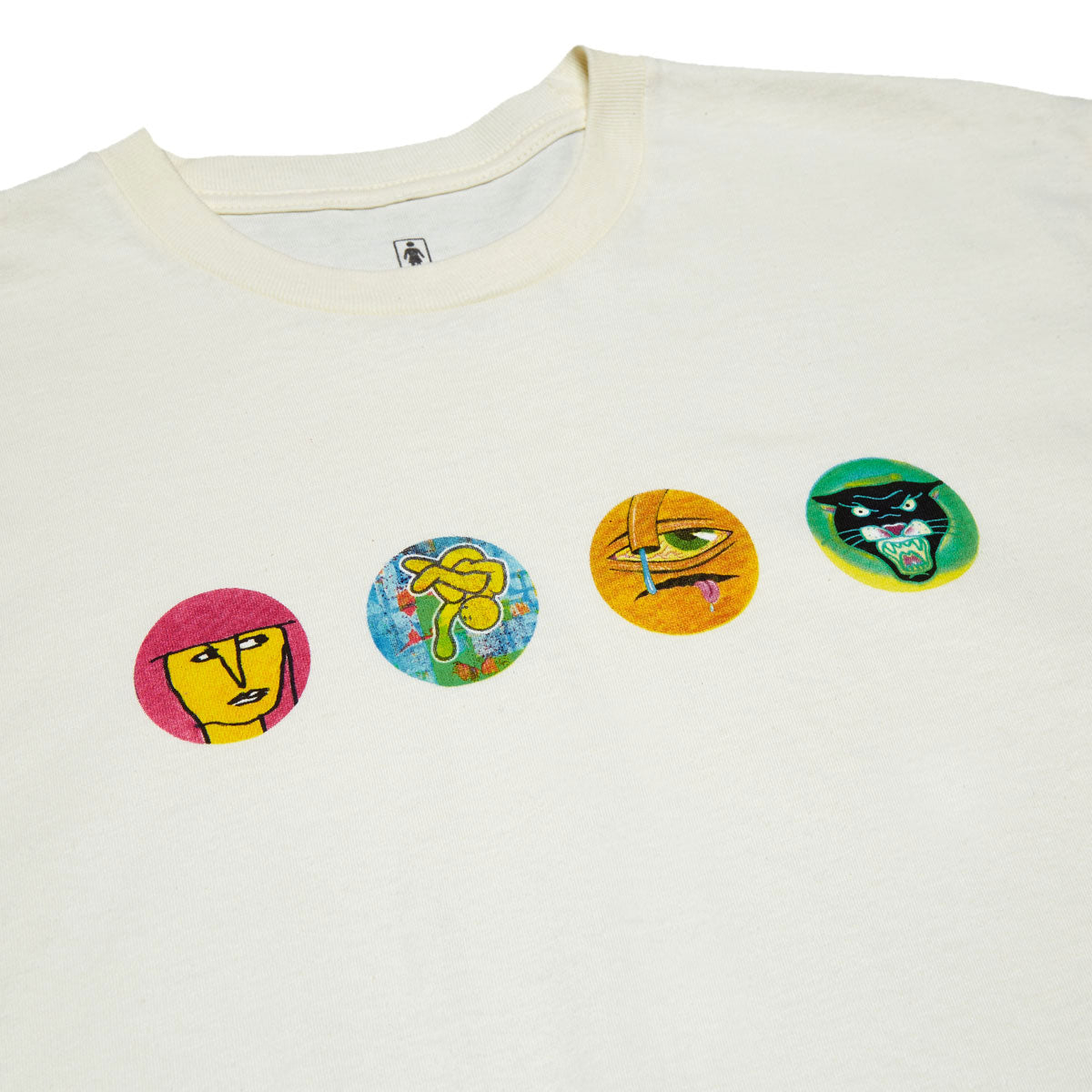 Girl Legends Heads T-Shirt - Cream image 2