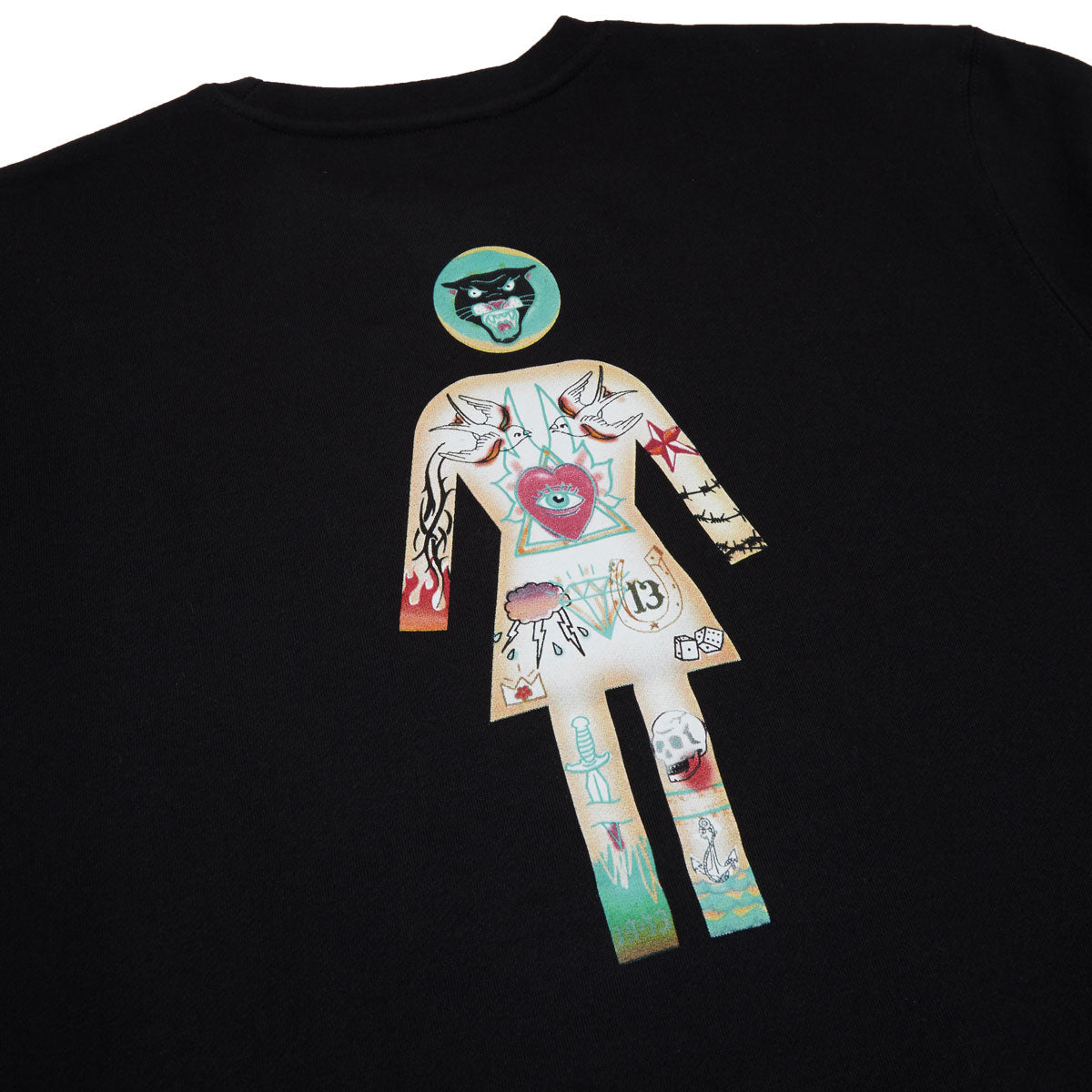 Girl Natas Crewneck Sweatshirt - Black image 4