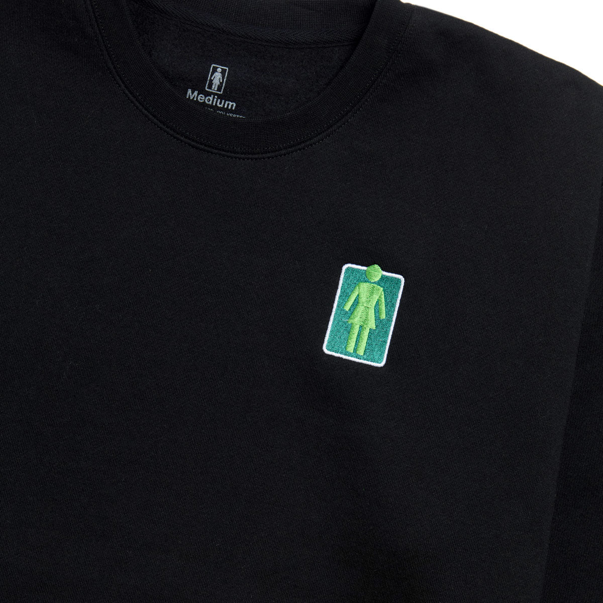 Girl 93 Til Lovers OG Crewneck Sweatshirt - Black image 2