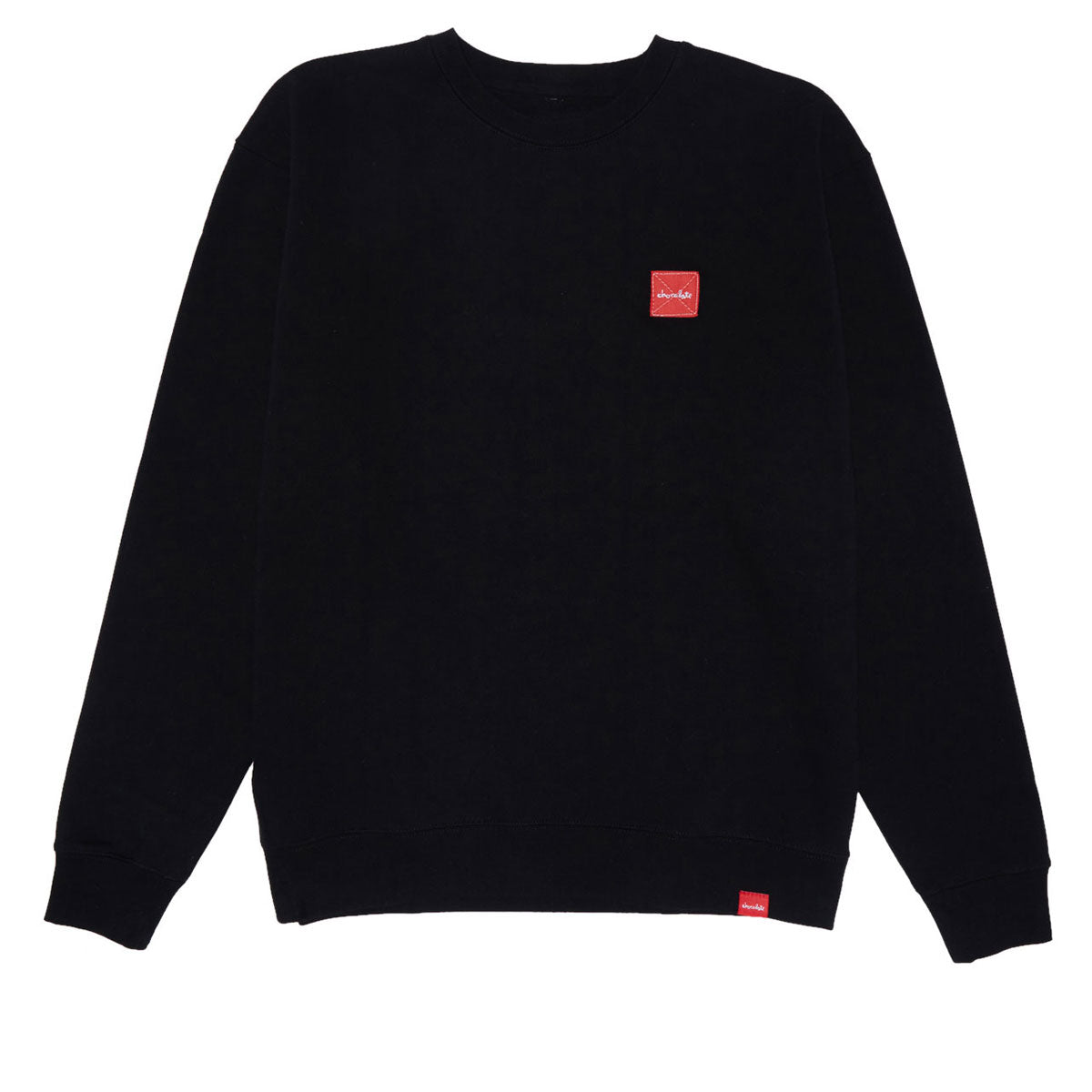 Chocolate Square Label Crew Sweatshirt - Black image 1
