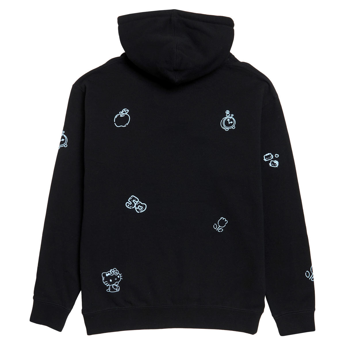 Girl x Hello Kitty All Over Hoodie - Black image 2