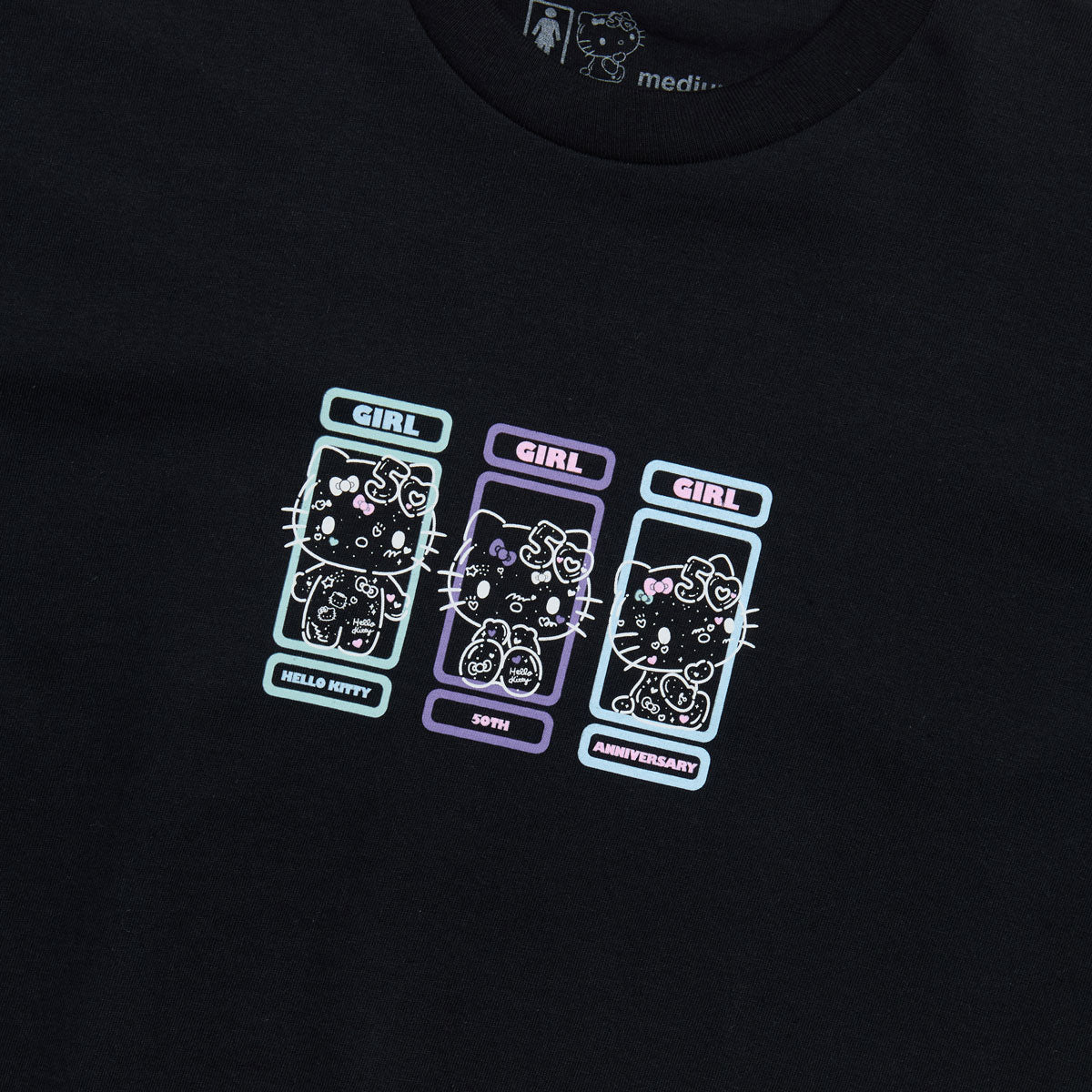 Girl x Hello Kitty Squad T-Shirt - Black image 2