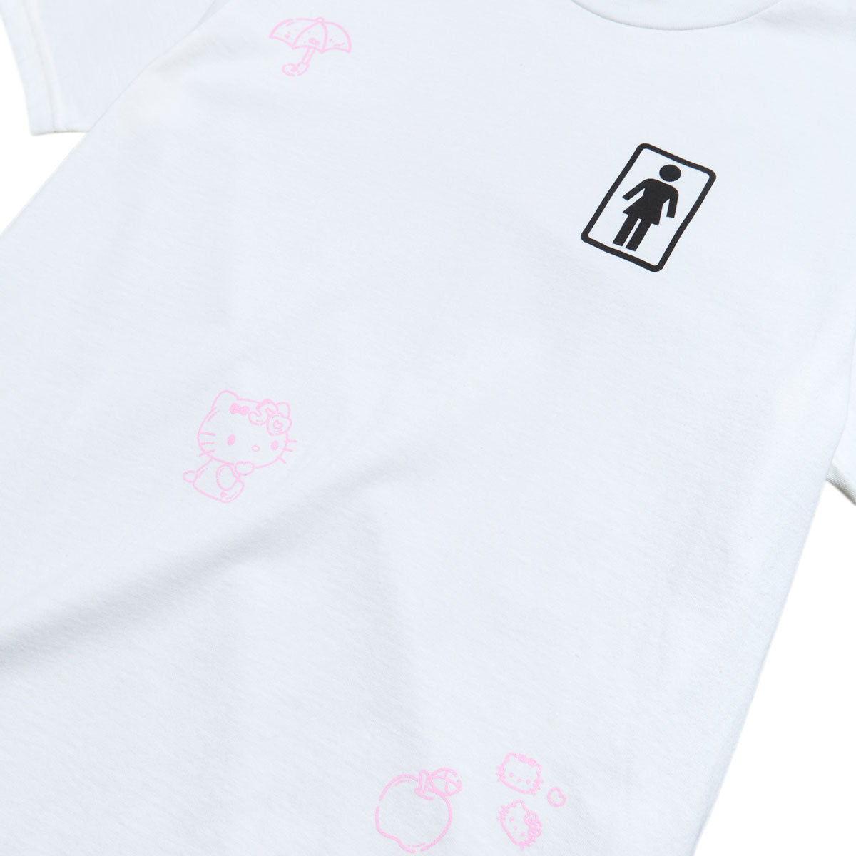 Girl x Hello Kitty All Over T-Shirt - White image 3