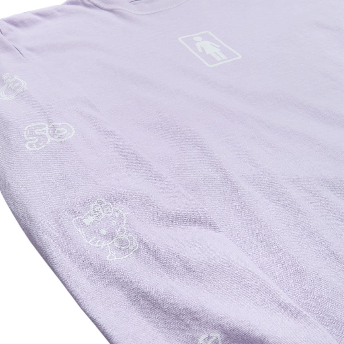 Girl x Hello Kitty Sleeve Long Sleeve T-Shirt - Lavender image 2