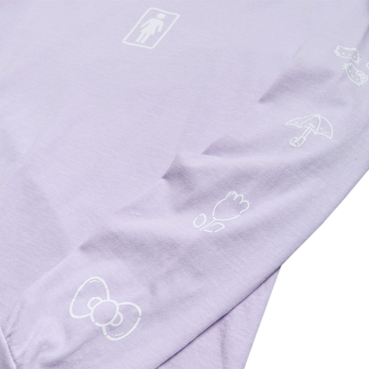 Girl x Hello Kitty Sleeve Long Sleeve T-Shirt - Lavender image 3
