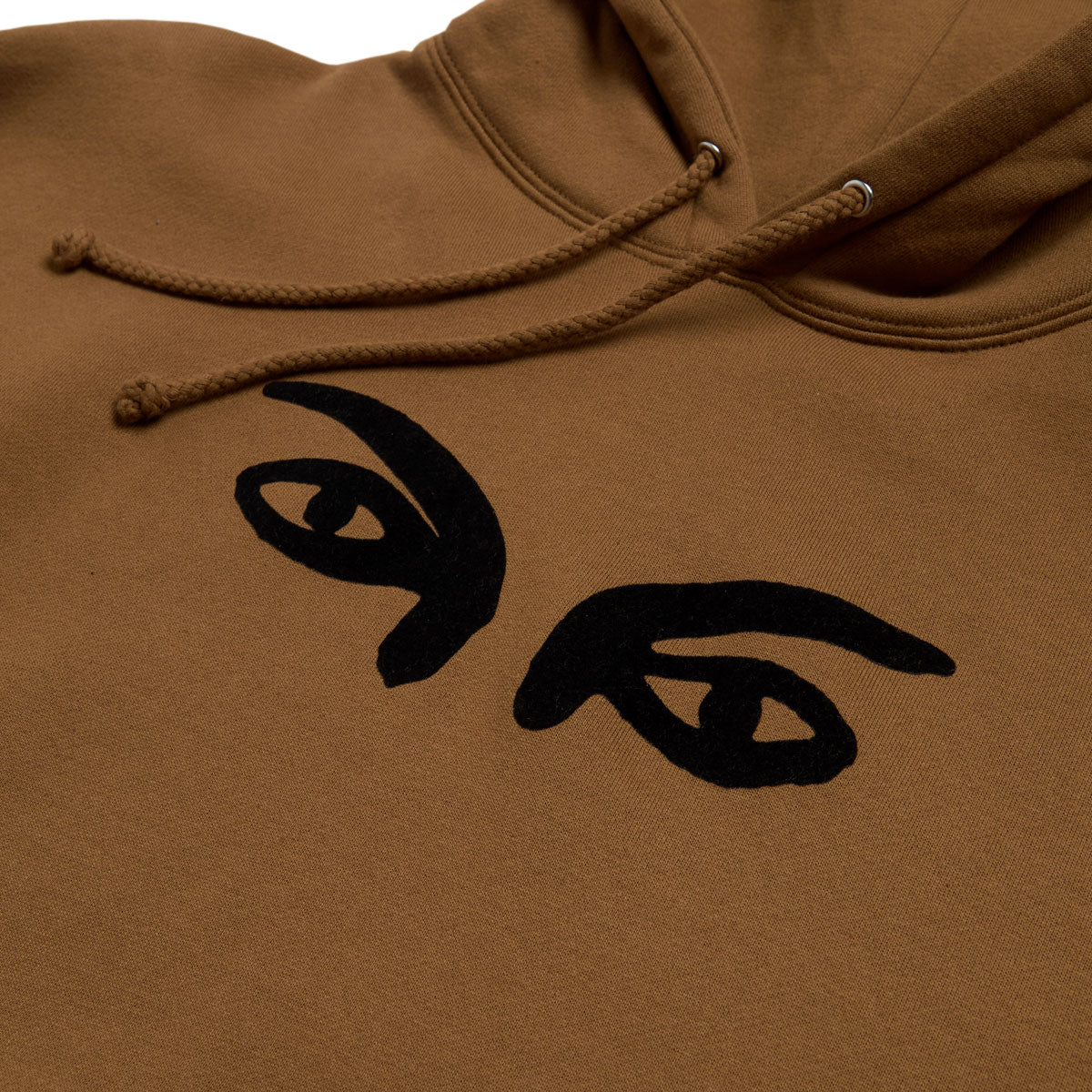 Chocolate Drip Eyes Pullover Hoodie - Saddle image 2