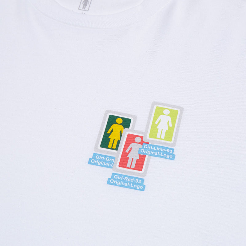 Girl Desktop Chaos T-Shirt - White