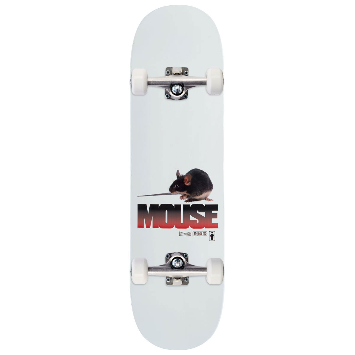 Girl Carroll Mouse One Off Skateboard Complete - 8.375
