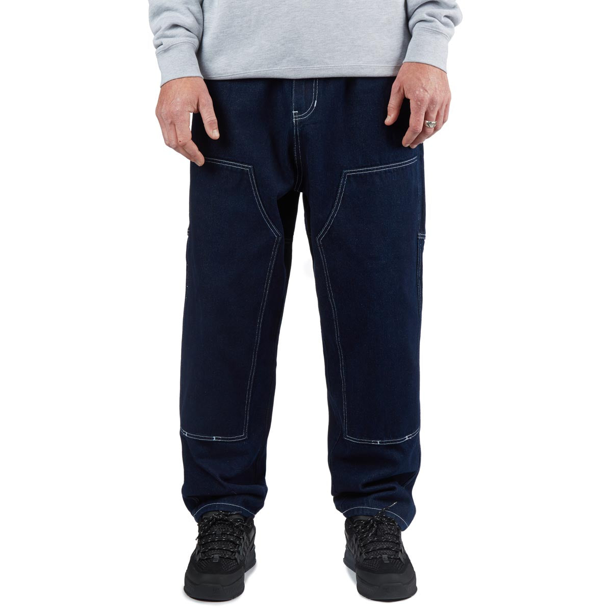 CCS 4x4 Reinforced Baggy Taper Denim Jeans - Overdyed Navy CCS 4x4 Reinforced Baggy Taper Denim Jeans - Overdyed Navy