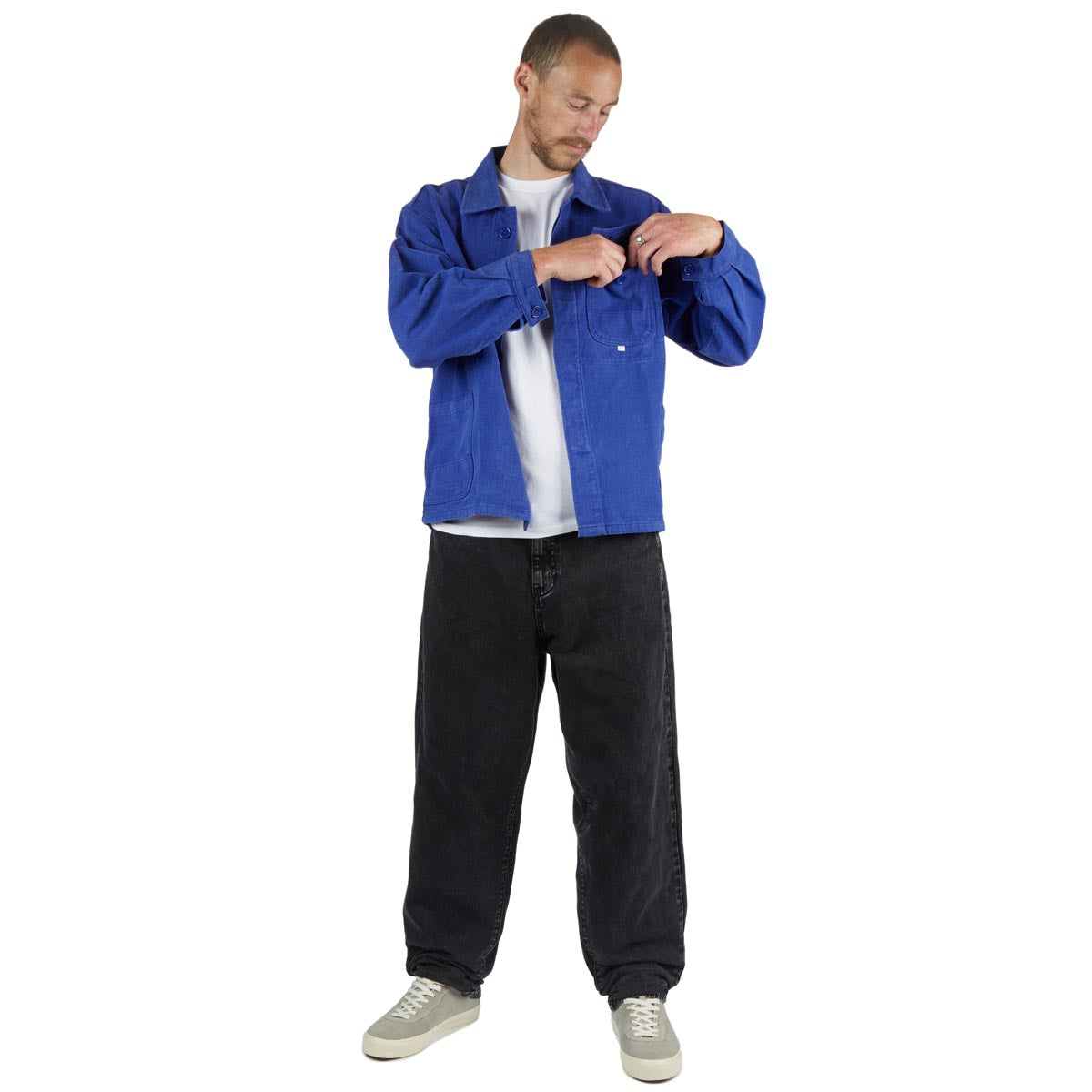 CCS Baggy Taper Denim Jeans - Acid Black image 8