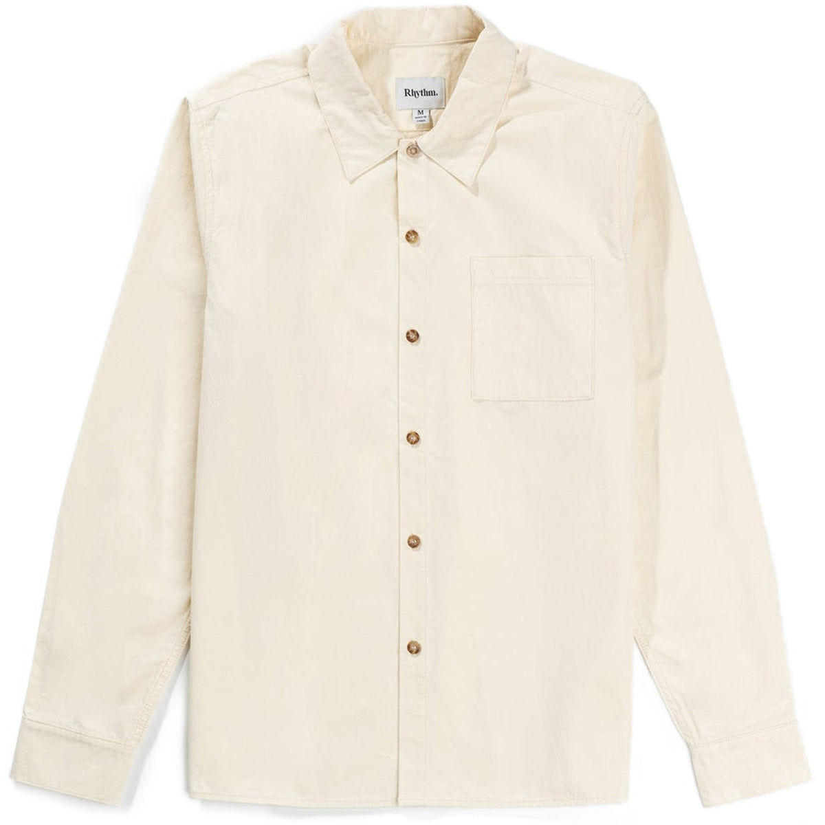 Rhythm Essential Long Sleeve Shirt - Natural image 3