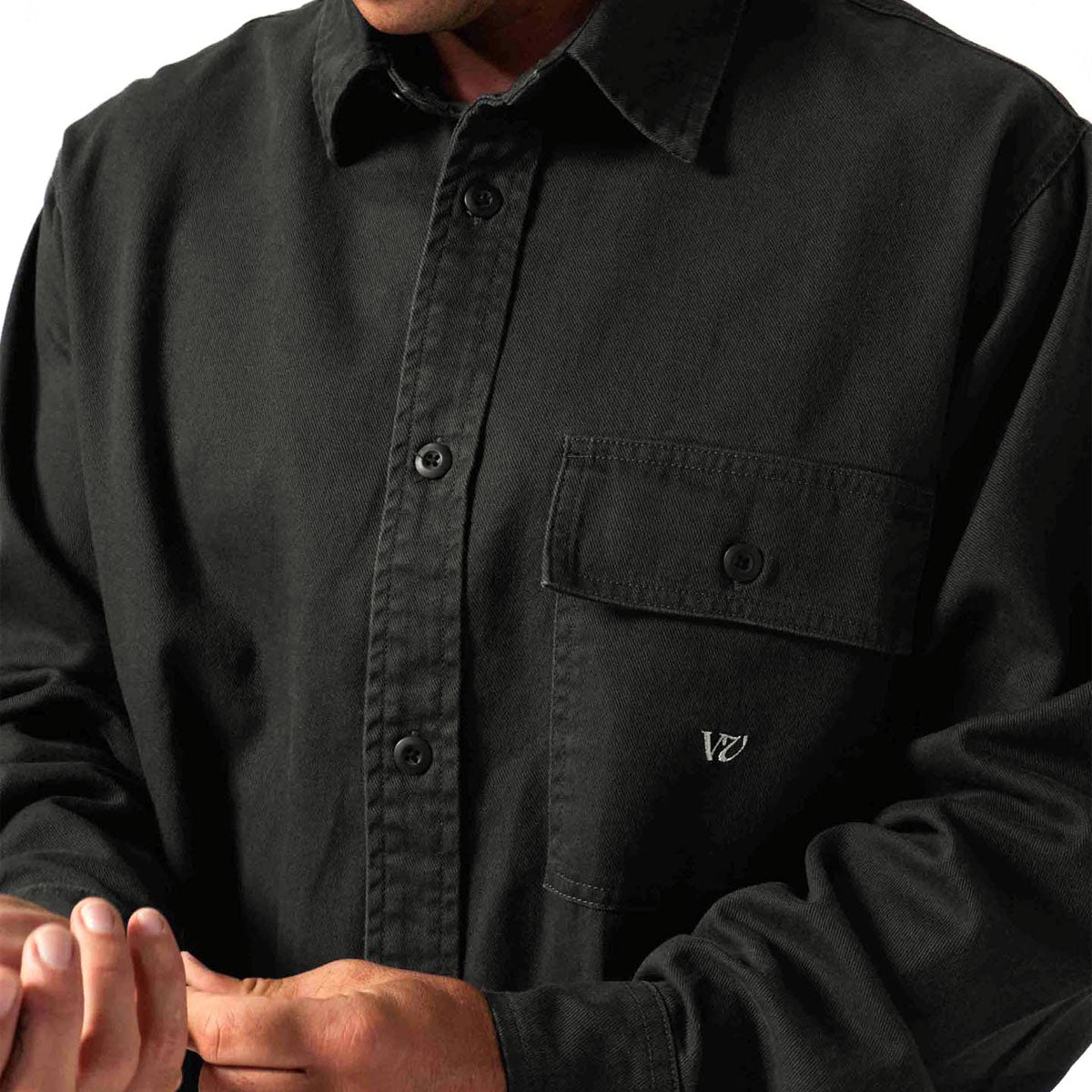 Rivvia Off Track Long Sleeve Shirt - Washed Black image 3